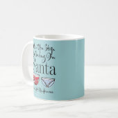 ストップ信じのサンタ下着コーヒーマグ コーヒーマグカップ (正面左)