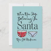 ストップ信じサンタクロースの下着 シーズンカード (正面)