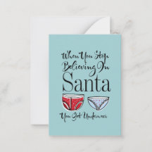 ストップ信じサンタ下着クリスマスミニ