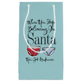 ストップ信じサンタ下着抱き枕 スモールペーパーバッグ (正面)
