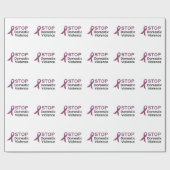 ストップ内暴力 ラッピングペーパー (フラット)