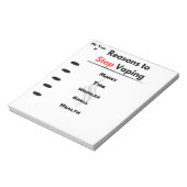 ストップ動機のカスタム理由 ノートパッド (回転)