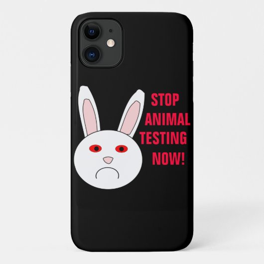 ストップ動物実験iphone 4 ケース Case-Mate iPhoneケース (裏面)