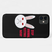 ストップ動物実験iphone 4 ケース Case-Mate iPhoneケース (裏面(横))