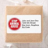 ストップ動物虐待 ラベル (インサイチュ)