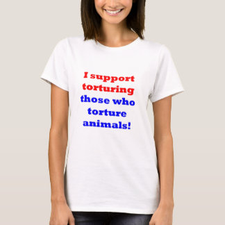 ストップ動物虐待 Tシャツ