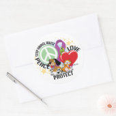 ストップ動物虐待PLP ラウンドシール (封筒)