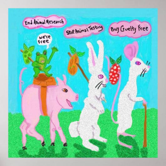 ストップ動物試験 ポスター (正面)