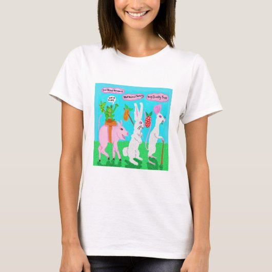 ストップ動物試験 Tシャツ (正面)