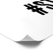 ストップ反半主義Tシャツのユダヤ教とは ポスター (角)