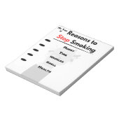 ストップ喫煙動機カスタム理由 ノートパッド (回転)