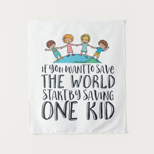 ストップ子の虐待認識度希望と愛キャンペーン タペストリー (正面)