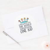 ストップ子の虐待認識度希望と愛キャンペーン ラウンドシール (封筒)