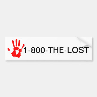 ストップ子・人身売買1-800-THE-LOST バンパーステッカー