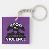 ストップ家庭内暴力 キーホルダー (裏面)