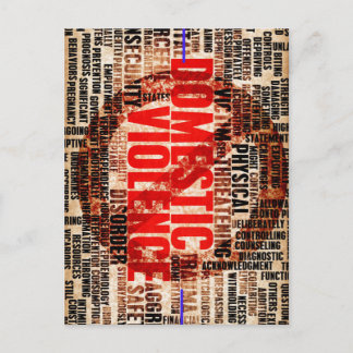 ストップ家庭内暴力 ポストカード