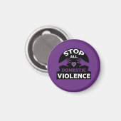 ストップ家庭内暴力 マグネット (正面/裏面)