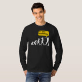 ストップ後を追進化論ジョーク皮肉 Tシャツ (正面フル)