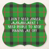 ストップ怒る ペーパーコースター (正面)