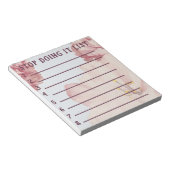 ストップ悪いストップ習慣 ノートパッド (アングル)