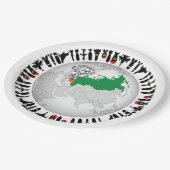 ストップ戦争。平和な世界をベビー ペーパープレート (アングル)