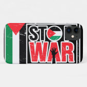 ストップ戦 – パレスチナ人の生活は自由 Case-Mate iPhoneケース (裏面(横))