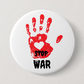 ストップ戦 缶バッジ (正面)