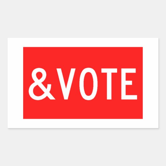 ストップ投票 長方形シール (正面)