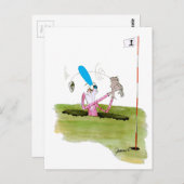 ストップ掘り – ゴルフ, tony fernandes ポストカード (正面/裏面)