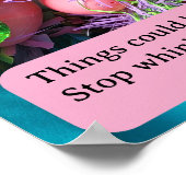 ストップ書泣き声を上げ感動的る ポスター (角)