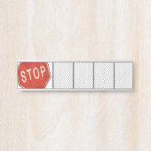 ストップ板 サインプレート (正面)