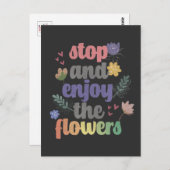 ストップ楽しむと花 ポストカード (正面/裏面)