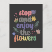 ストップ楽しむと花 ポストカード (正面)
