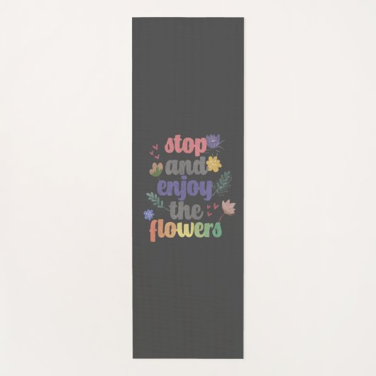 ストップ楽しむと花 ヨガマット (正面)