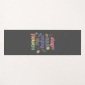 ストップ楽しむと花 ヨガマット (正面(横))