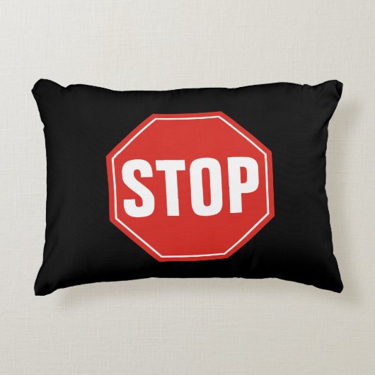 ストップ標識 アクセントクッション (正面)