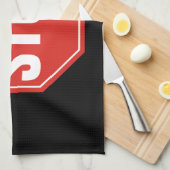 ストップ標識 キッチンタオル (四つ折り)