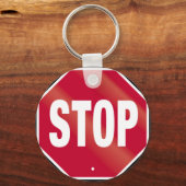 ストップ標識 キーホルダー (正面)