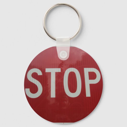 ストップ標識 キーホルダー (正面)