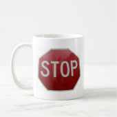 ストップ標識 コーヒーマグカップ (左)