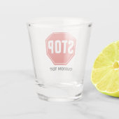 ストップ標識 ショットグラス (裏面)