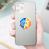 ストップ標識 シール (スマートフォン)
