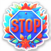 ストップ標識 シール (正面)