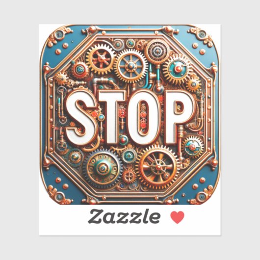 ストップ標識 シール (シート)