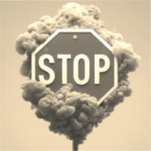 ストップ標識 シール (正面)