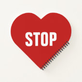 ストップ標識 ノートブック (裏面)