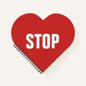 ストップ標識 ノートブック (正面)