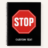 ストップ標識 ノートブック (正面)