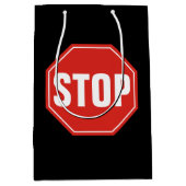 ストップ標識 ミディアムペーパーバッグ (正面)