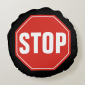 ストップ標識 ラウンドクッション (裏面)